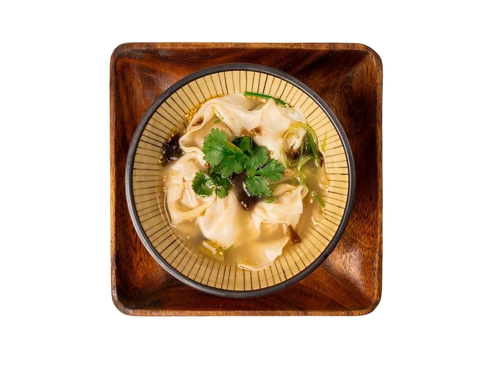 Wonton 5 pcs / extra 1 pc 23,-